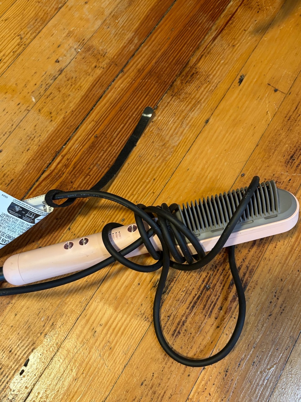 Wavytalk Steamline Pro Steam Hair Straightener Brush Pink B395